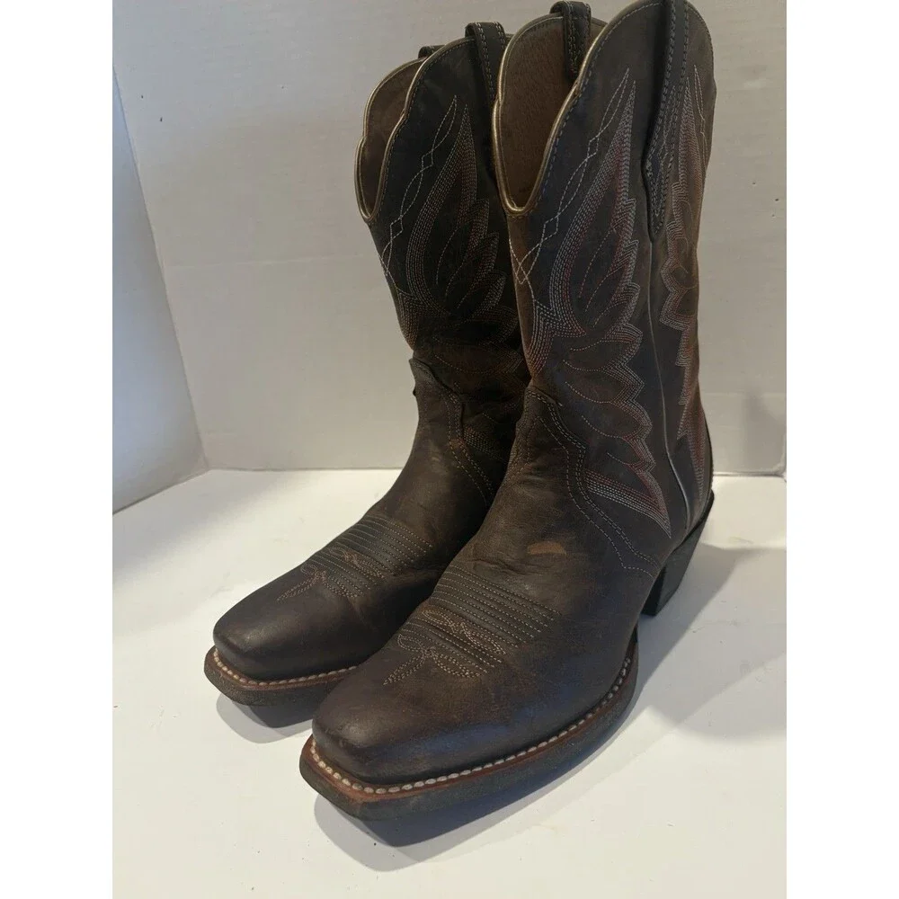 Ariat Women's Autry Western Boots, crafted from distressed 8B